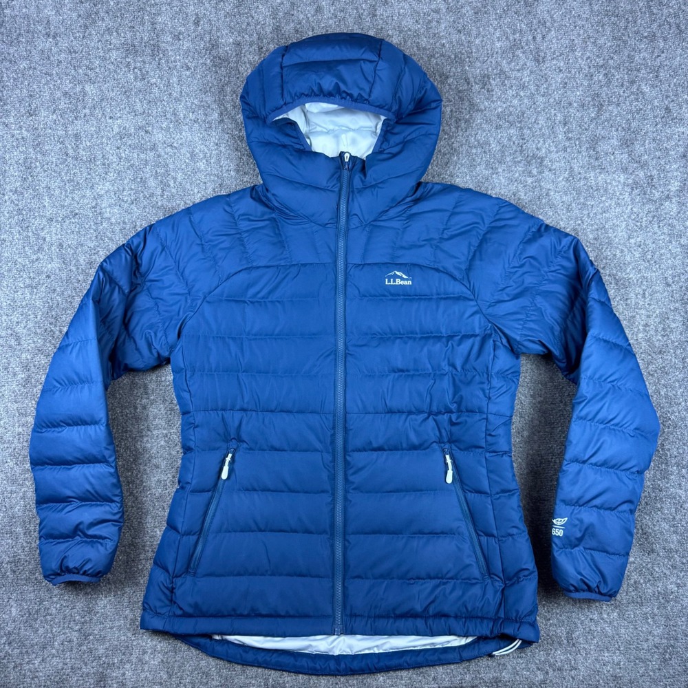 L.L. Bean Deep Blue Hooded Puffer Jacket